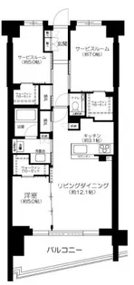 シティテラス文京小石川【3階】の間取り