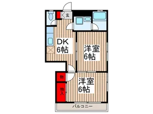 トモエハイツ【1階】の間取り
