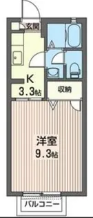 メゾン城山B【2階】の間取り