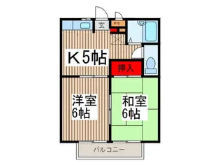 グリ-ンプラザ入間 A【2階】の間取り