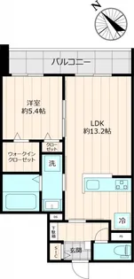 アズール伯玄【3階】の間取り