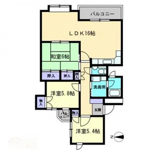 グランドール桜町【2階】の間取り