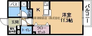 ハイツエイト II【1階】の間取り