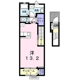 アビィロード【2階】の間取り