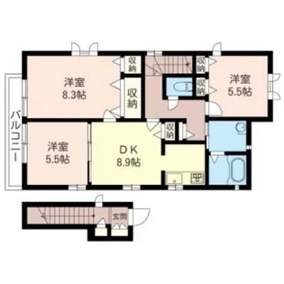 サンリーフ【1階】の間取り