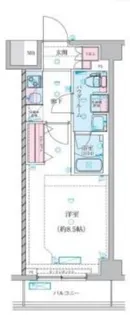 GENOVIA川崎鈴木町skygarden【4階】の間取り