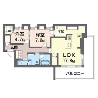 エテルノ大宮【2階】の間取り