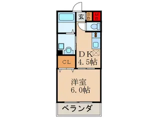 アルカディア【1階】の間取り