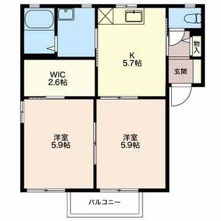 フォーレスももせ【2階】の間取り