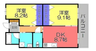 マリンパレス東陽【1階】の間取り