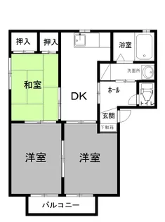 コスモシティA【2階】の間取り