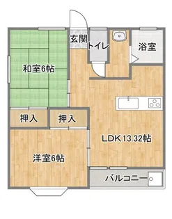 メゾン中岡【2階】の間取り