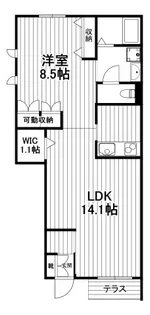 FELICE桜丘【1階】の間取り