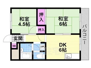 マンションいなば2号館【3階】の間取り