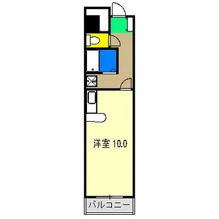 ラポール上町【3階】の間取り