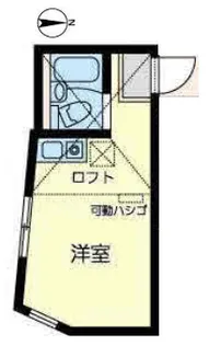 ユナイト東門前エディントン【2階】の間取り