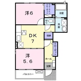 レフィナード・パティオ B【1階】の間取り
