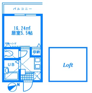 マピエス東生田【2階】の間取り