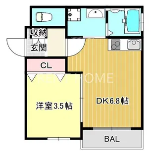ア・マーレ中鴻池【2階】の間取り