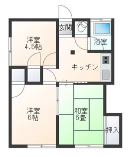ラビットハイツ【2階】の間取り