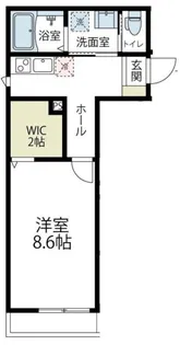 ウエルスハナ【1階】の間取り
