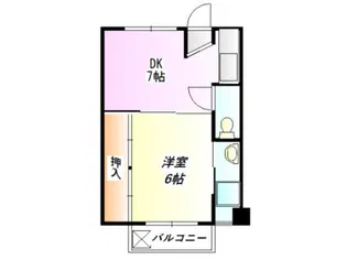 ビレッジハウス沢野本【4階】の間取り
