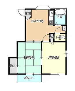 AGハウスI【2階】の間取り