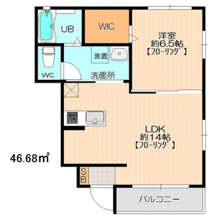 グリーンハウス姫A【1階】の間取り