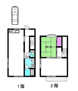 メゾネット羽鳥II【2階】の間取り