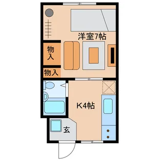 YAYOIハイツ【1階】の間取り