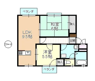 奈良県橿原市上品寺町【アパート】の間取り