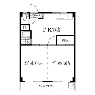 フェンリル穂積A【4階】の間取り