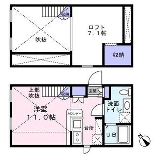 PRIMA KASHIWA【1階】の間取り