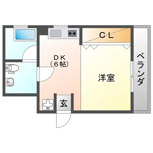 竹内第二ビル【4階】の間取り