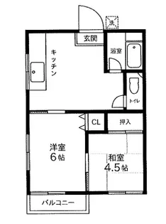 トキノハイツ【2階】の間取り