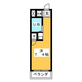 福田マンション【2階】の間取り