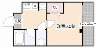 大阪府高槻市高槻町【マンション】の間取り