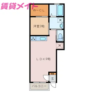 ブランシュ富田【1階】の間取り