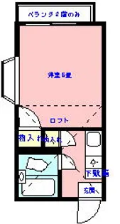テラス花咲【1階】の間取り