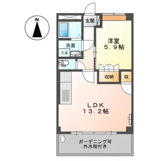 神奈川県小田原市蓮正寺【マンション】の間取り