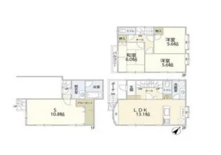 東京都杉並区梅里2【一戸建】の間取り