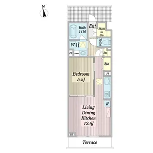ミューズ東葛西III【1階】の間取り