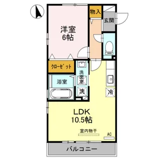 D-room中川原【2階】の間取り
