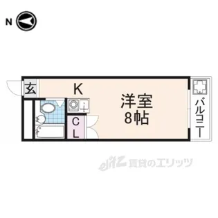 神殿マンション3号棟【4階】の間取り