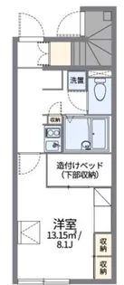 1Kの間取り画像