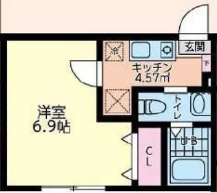 東京都八王子市石川町【アパート】の間取り