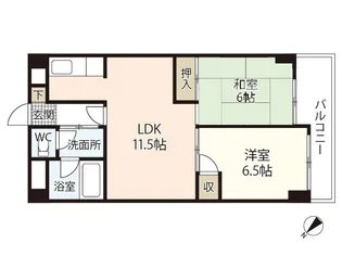 パークハイツ高須【3階】の間取り