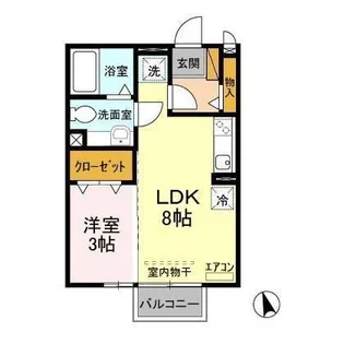 シャルマン【1階】の間取り