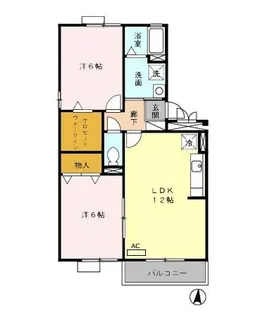 ロイヤルガーデン B【1階】の間取り