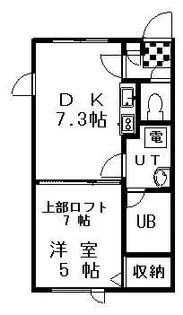 エステートin雅【2階】の間取り